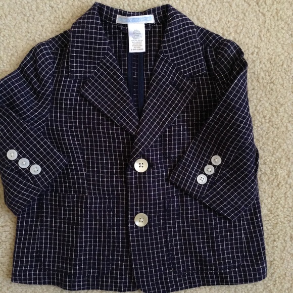 Janie and Jack Baby Boy unlined blazer 0-6m - Picture 3 of 3